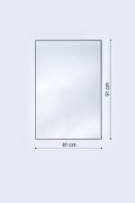 Miroir Lucka Clear Black Small Rect. – Image 6