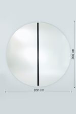 Miroir Luna Black Round L – Image 2