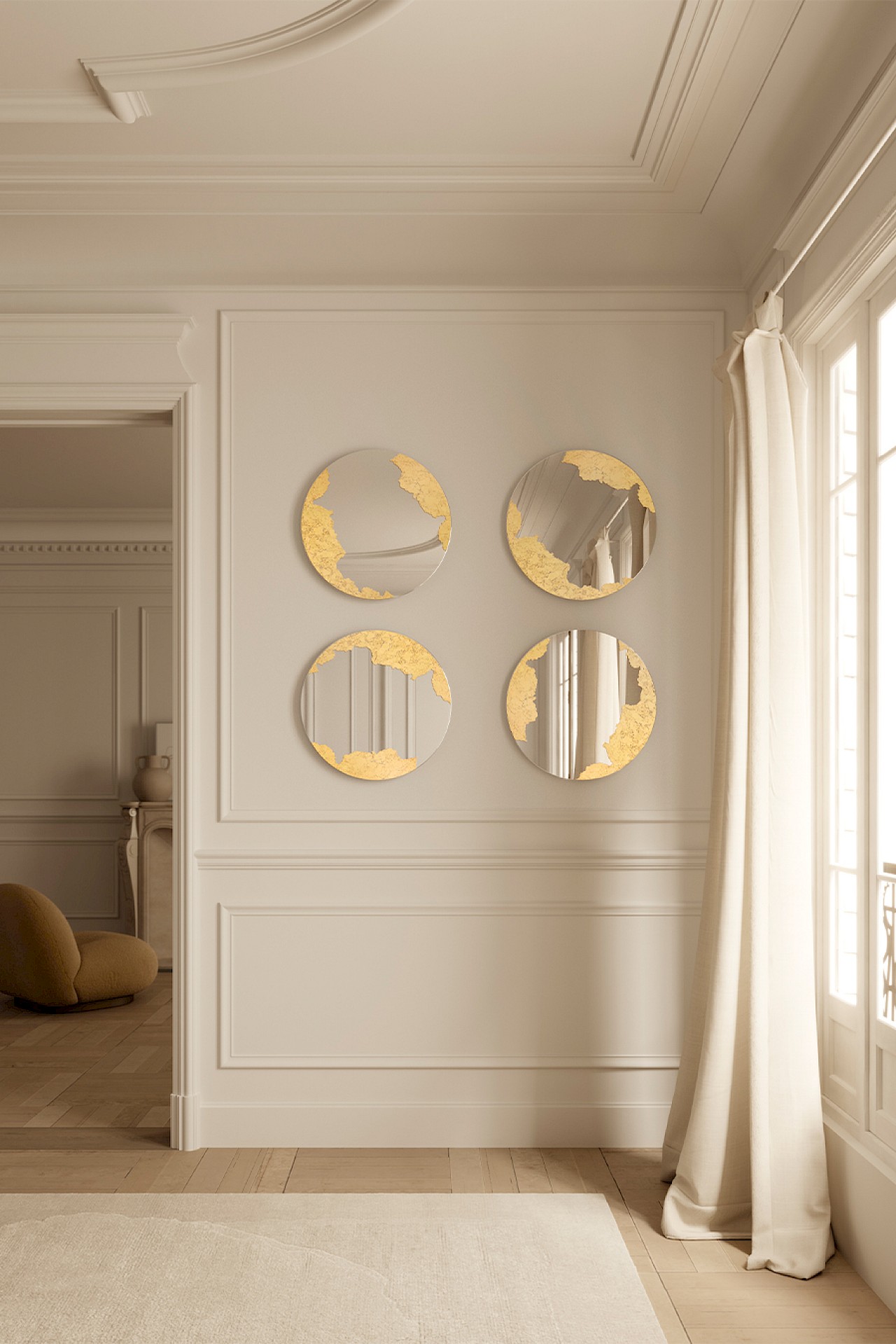 2909_111_ornato_round_s_decor2 Miroir Ornato Round S – Image 1