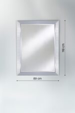 Miroir Bremen Large Silver Rect. – Image 4