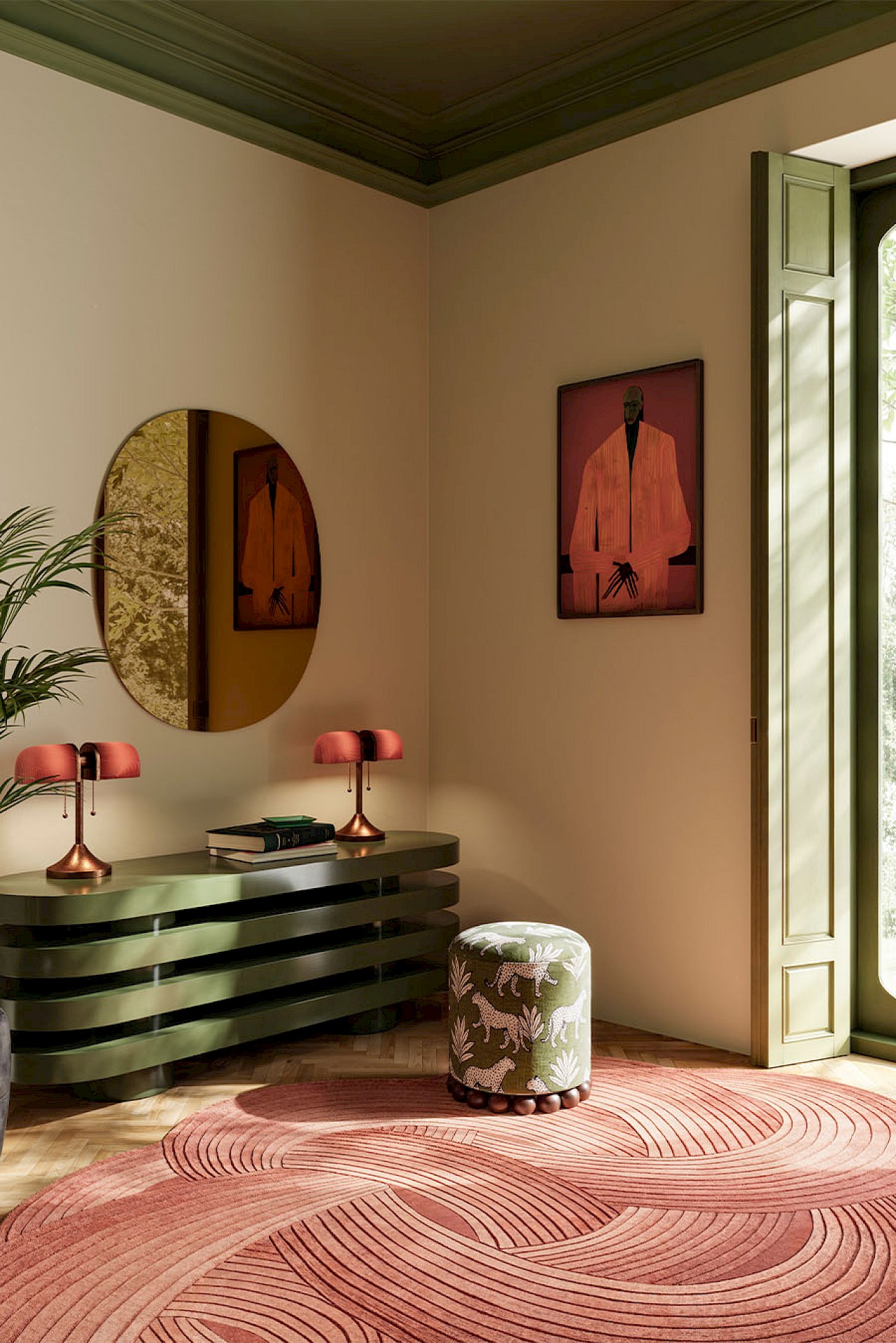 Miroir Oval Bronze M – Image 1