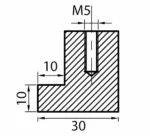 Bouton de porte de douche SK001 Noir Mat Ref BO5206711B – Image 2