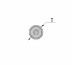 Pièce d'écartement hauteur 40 mm Ref BO5214017 – Image 3