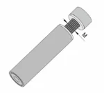 Pièce d'écartement hauteur 40 mm Ref BO5214017 – Image 2