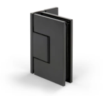 Paire de paumelle de douche Bilbao Premium, verre-mur 90° Finition Noir Mat Ref BO5211553B