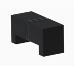 Bouton de porte de douche SK001 Noir Mat Ref BO5206711B